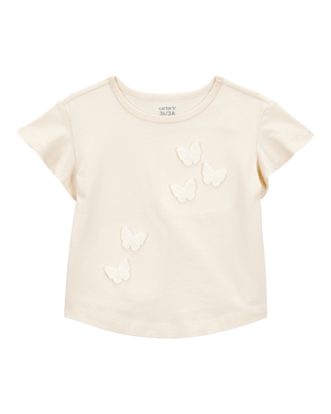 Carter's Toddler Girl Beige Butterflies