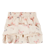 Load image into Gallery viewer, Carter&#39;s Toddler Girl Beige Butterflies Skort
