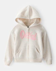 Oshkosh Toddler Girl Cream Hoodie