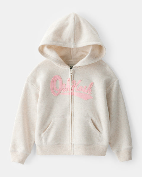 Oshkosh Toddler Girl Cream Hoodie