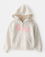 Oshkosh Toddler Girl Cream Hoodie