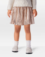 Load image into Gallery viewer, OshKosh Kid Girl Rose Gold Pleated Skirt

