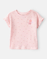 Carter's Toddler Girl Pink Polka Dot Tee