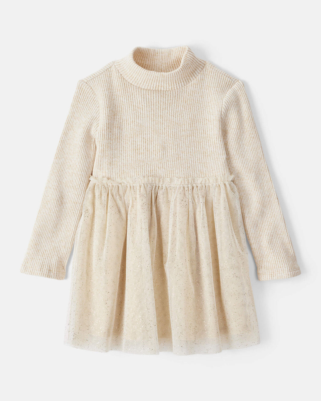 OshKosh Toddler Girl Cream Sparkle Tulle Dress