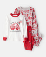 Carter's 4pc Toddler Boy Firetruck Pajama Set