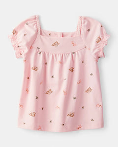 OshKosh Toddler Girl Pink Floral Tee