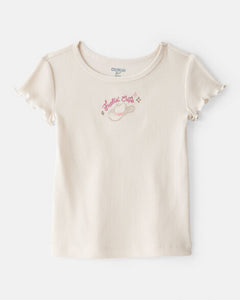 OshKosh Toddler Girl Cream Feelin' Cute Tee