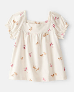 OshKosh Toddler Girl Cowgirl Print Tee