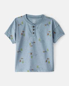 Carter's Toddler Boy Blue Camping Tee