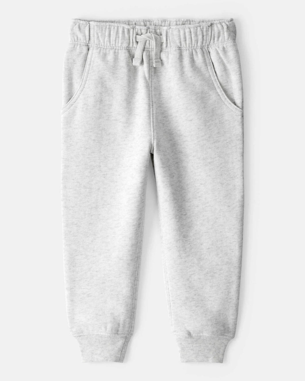 Carter's Toddler Boy Ivory/Grey Drawstring Jogger Pants