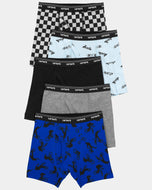 Conjunto de boxers de algodão estampado e multicolorido infantil Carter's 5 peças