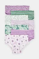 Carter's 7pc Kid Girl Purple/ Green Floral Cotton Briefs (NEW CODE)