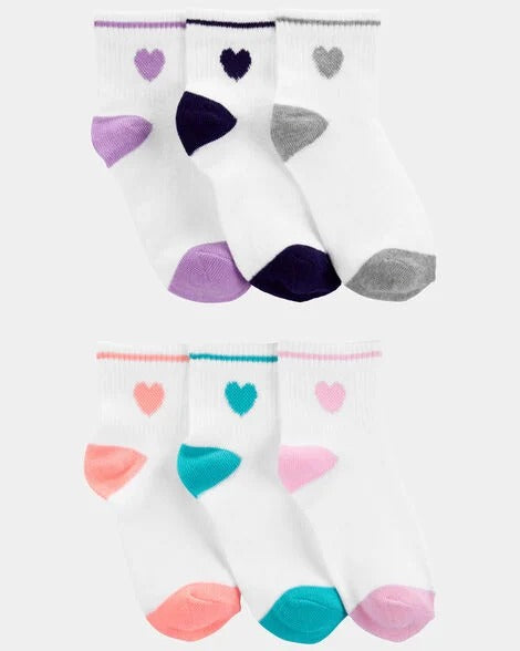 Carter's 6pk Toddler Girl Ankle Socks