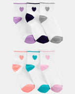 Carter's 6pk Toddler Girl Ankle Socks
