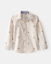 Cargar imagen en el visor de la galería, OshKosh Toddler Boy Beige Acorns Print Shirt
