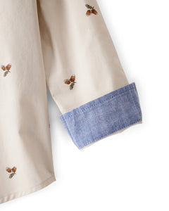 OshKosh Toddler Boy Beige Acorns Print Shirt