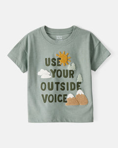 Carter's Toddler Boy Green Use Your Outside Voice Tee