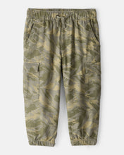 Afbeelding in Gallery-weergave laden, Carter&#39;s Toddler Boy Cotton Camo Fashion Cargo Pants - Green
