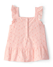 Load image into Gallery viewer, Carter's Toddler Girl Pink Floral Eyelet Top
