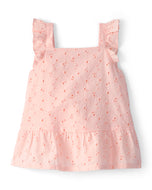 Carter's Toddler Girl Pink Floral Eyelet Top