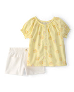 Carter's 2pc Toddler Girl Yellow Shells Top & Short Set