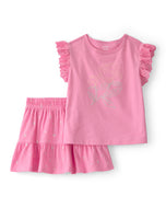 Carter's 2pc Toddler Girl Pink Floral Top & Skirt Set