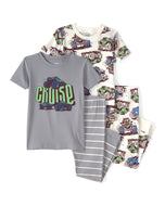 Carter's 4pc Toddler Boy Grey Cruise Snug Fit Pajama Set