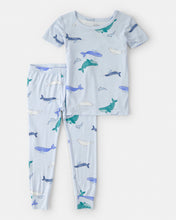 Carregar imagem no visualizador da galeria, Carter's PurelySoft 2pc Toddler Boy Whale Print Pajama Set
