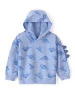 Carter's Toddler Boy Blue Dino Print Hooded Sweatshirt