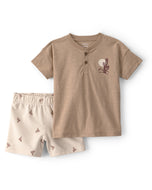 Carter's 2pc Toddler Boy Desert Tee & Blue Striped Short Set