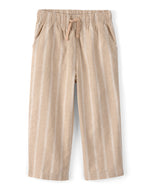 Carter's Toddler Boy Striped Brown Linen Pants