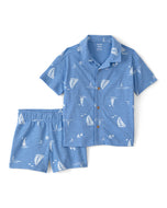Carter's 2pc Toddler Boy Blue Sailboat Print Top & Shorts Set