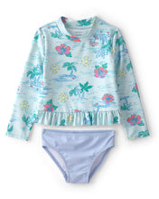 Load image into Gallery viewer, Carter's 2pc Toddler Girl Beach Long-Sleeve Rashguard Swim Set
