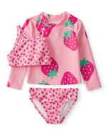 Carter's 3pc Toddler Girl Strawberry Print Swim Set