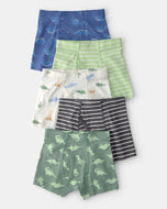 Carter's 5pc Toddler Boy Dinosaur Print Boxer Briefs