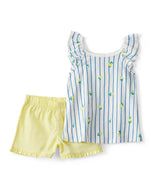 Carter's 2pc Toddler Girl Lemon Top and Yellow Short Set