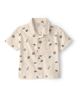 Carter's Toddler Boy Beige Beach Print Shirt