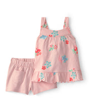 Load image into Gallery viewer, Carter's 2pc Toddler Girl Floral Sleeveless Top &amp; Shorts Set
