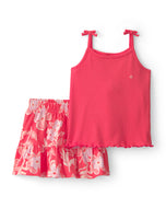 Carter's 2pc Toddler Girl Orange Floral Top & Skirt Set