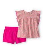 Carter's 2pc Toddler Girl Pink Floral Top & Shorts Set