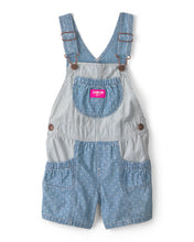 Load image into Gallery viewer, Oshkosh Toddler Girl Denim Polka Dot Shortall
