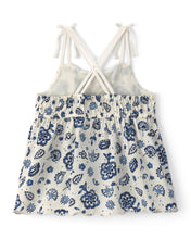 Load image into Gallery viewer, Oshkosh Toddler Girl Blue/White Floral Sleeveless Top
