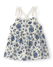 Load image into Gallery viewer, Oshkosh Toddler Girl Blue/White Floral Sleeveless Top

