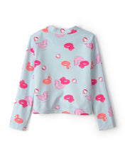 Afbeelding in Gallery-weergave laden, Carter's 3pc Toddler Girl Pool Float Print Long-Sleeve Top &amp; Bikini Set
