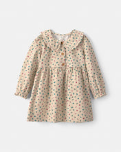Load image into Gallery viewer, Carter's Toddler Girl Floral Collard Corduroy Long-Sleeve Dress
