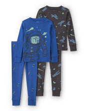 Cargar imagen en el visor de la galería, Carter's 4pc Toddler Boy 'Spacing Out' Long-Sleeve Sleepwear Set
