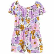 OshKosh Toddler Girl Purple Floral Romper