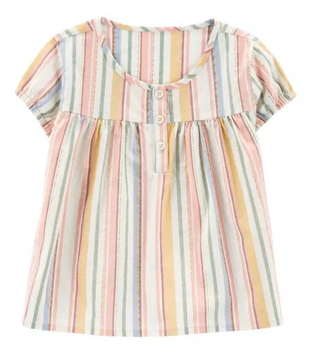 Oshkosh Toddler Girl Multi Color Stripes Top