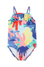 Load image into Gallery viewer, Carter&#39;s 1pc Toddler Girl Multi Color Swimsuit
