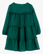 Load image into Gallery viewer, Carter&#39;s Toddler Girl Green Holiday Dress
